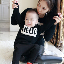 Load image into Gallery viewer, HELLO/BYE Fun Mother &amp; Child Cotton Sweaters
