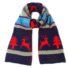 Load image into Gallery viewer, Nordic Winter Deer Cashmere Reverse Knit Scarves