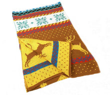 Load image into Gallery viewer, Nordic Winter Deer Cashmere Reverse Knit Scarves