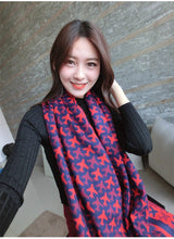 Load image into Gallery viewer, Airplane Reverse Pattern Thick Wool Cotton Shawls