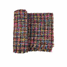 Load image into Gallery viewer, Earth Rainbow Thick Plaid Weave Shawl