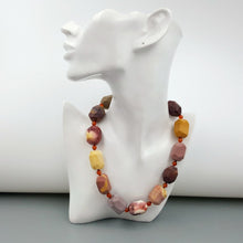 Load image into Gallery viewer, Ochre Rainbow Australian Mookaite Biscuit Necklace