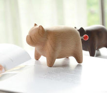 Load image into Gallery viewer, Pachelbel Bulldog Artisanal Wooden Music Figurines