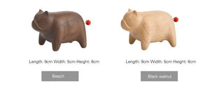 Pachelbel Bulldog Artisanal Wooden Music Figurines