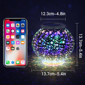 Galaxy Glass Ball Changing Colour Solar Light