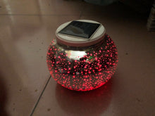 Load image into Gallery viewer, Galaxy Glass Ball Changing Colour Solar Light