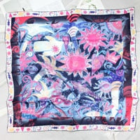 Load image into Gallery viewer, Tropic of Sea Silk Scarf