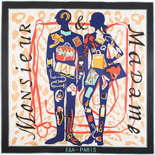 Load image into Gallery viewer, Monsieur et Madame Gender Identity Leopard Silk Scarf XL