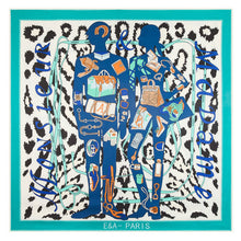 Load image into Gallery viewer, Monsieur et Madame Gender Identity Leopard Silk Scarf XL